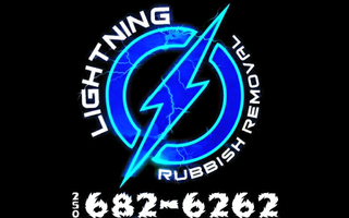 Lightning Rubbish removal logo